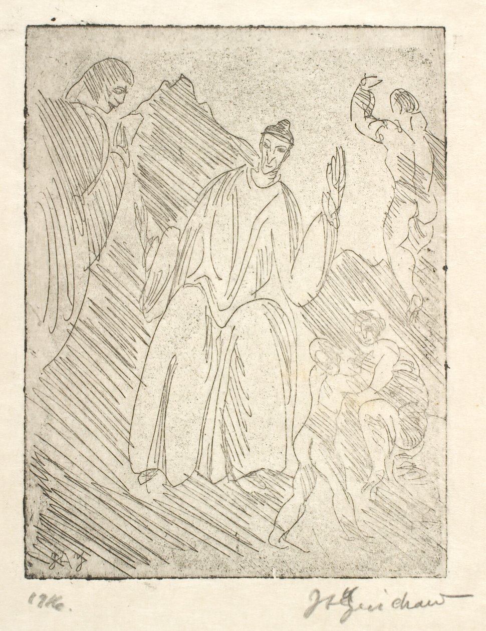 Dante af J.A. Jerichau