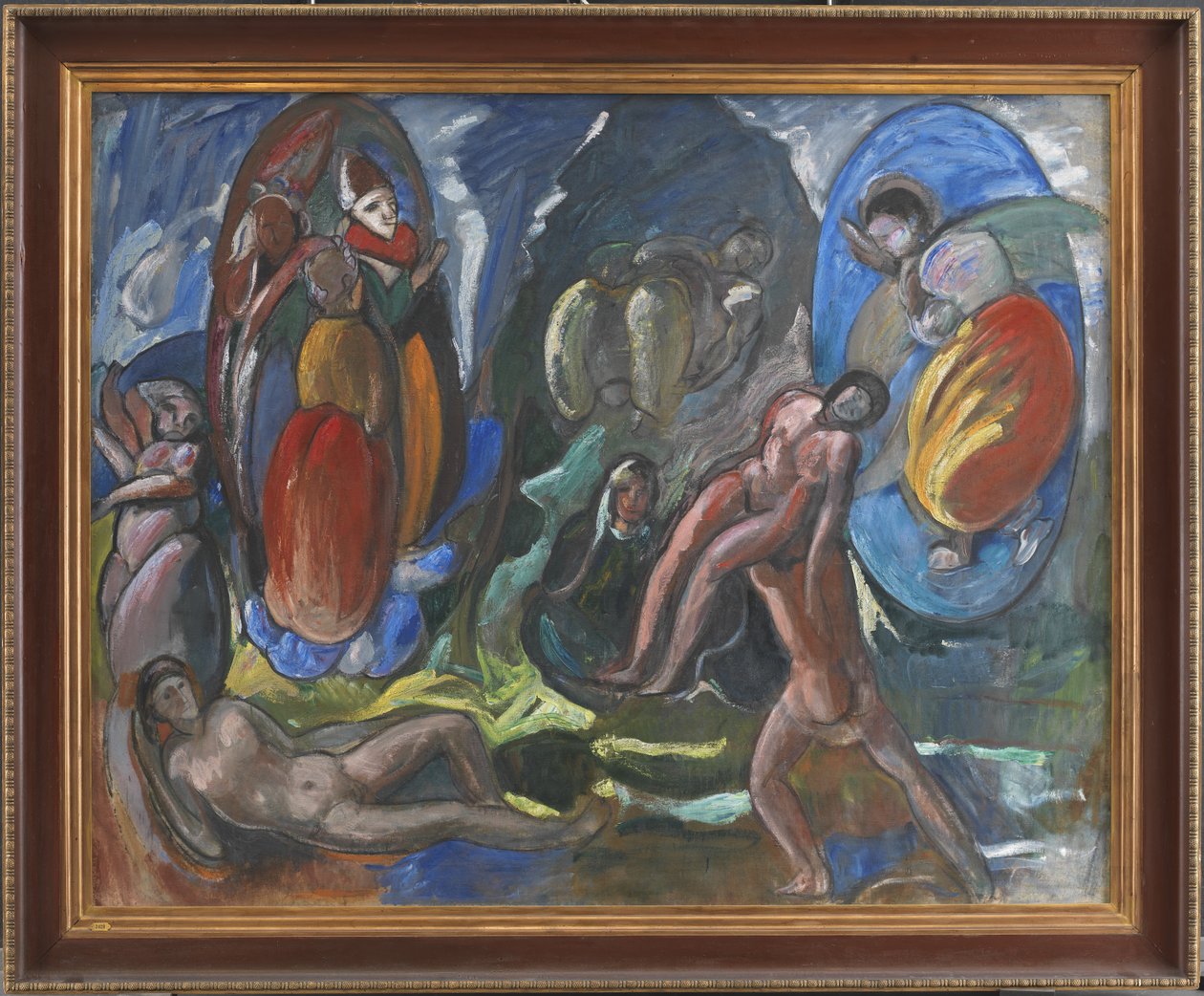 Evas skabelse. Sammensætning. Opus II af J.A. Jerichau