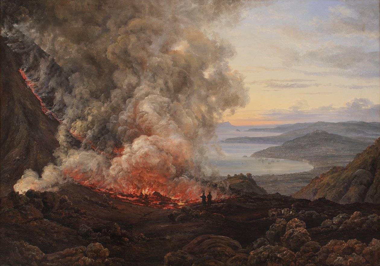 Udbrud af vulkanen Vesuv af Johan Christian Dahl