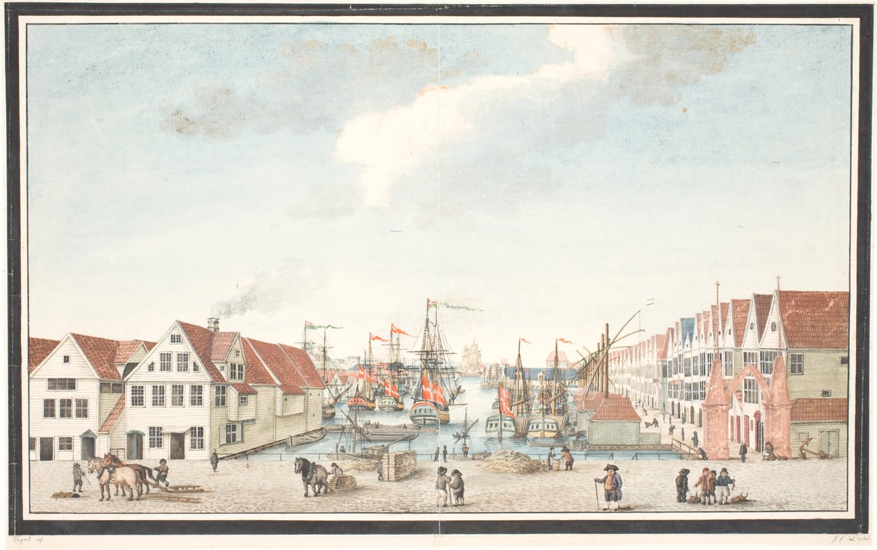 Bryggeri i Bergen af Johan Christian Dahl