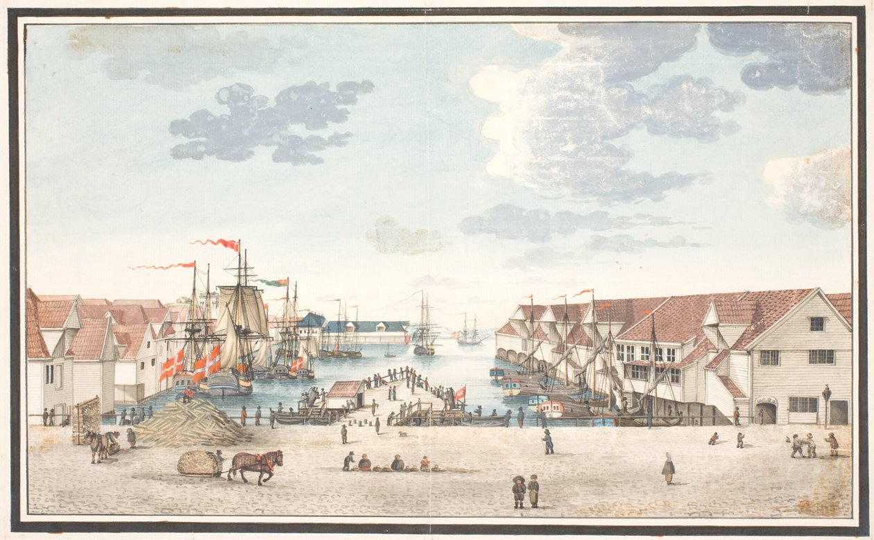 Bryggeri i Bergen af Johan Christian Dahl