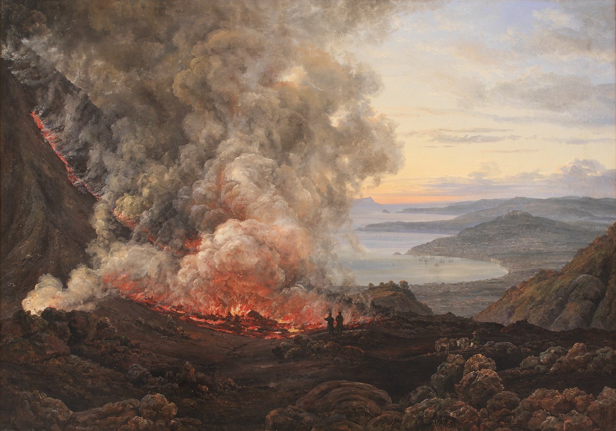Udbrud af vulkanen Vesuvius af Johan Christian Dahl