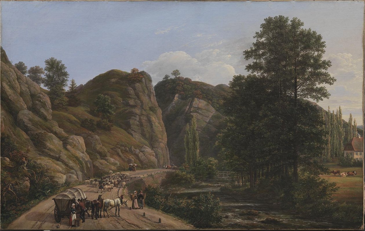 Plauenscher Grund ved Dresden af Johan Christian Dahl