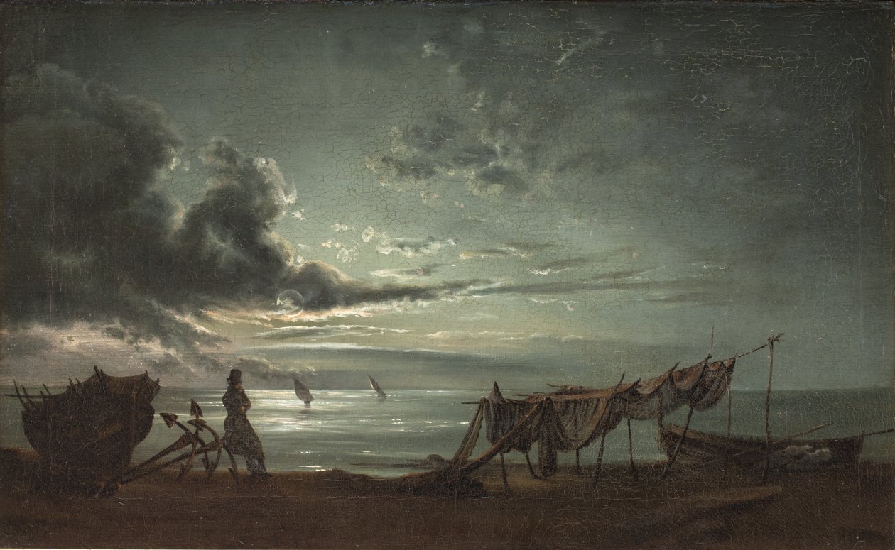 Napolibugten. Måneskin af Johan Christian Dahl