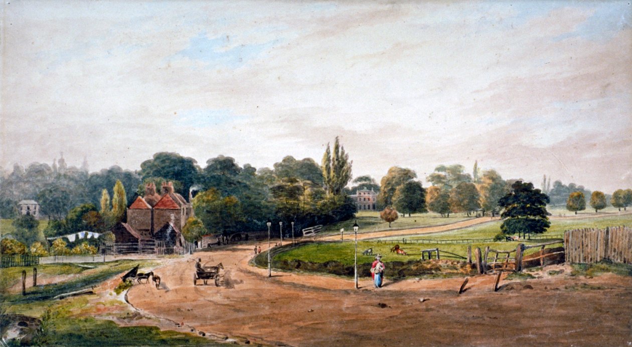 Lordship Lane, Camberwell, London, c1860 af JC Mandy