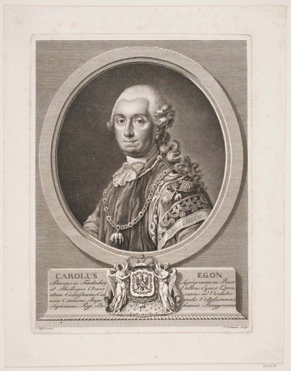 Carl Egon, fyrste af Fürstenberg af J.F. Clemens