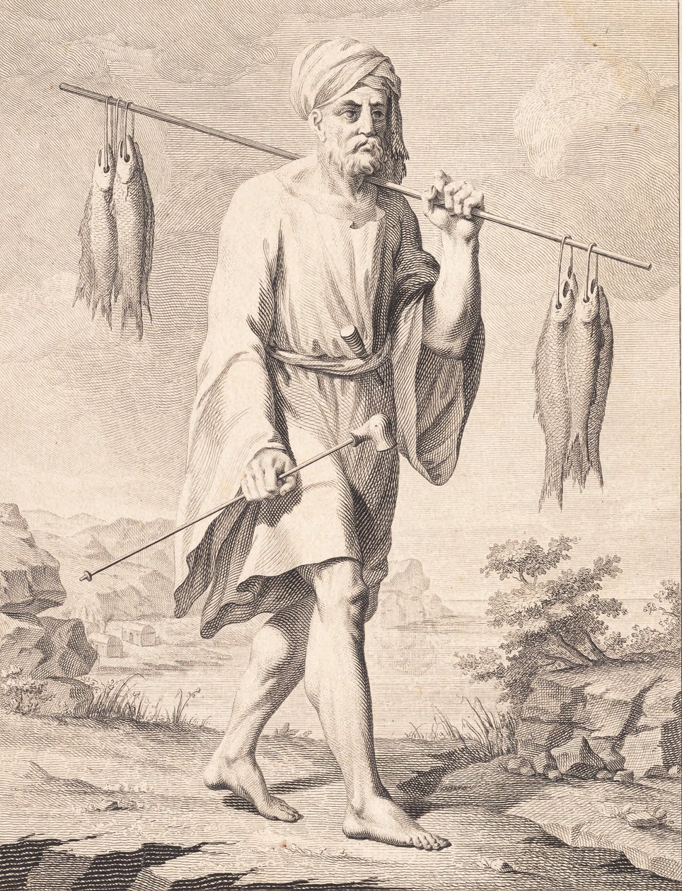 En arabisk fisker af J.F. Clemens