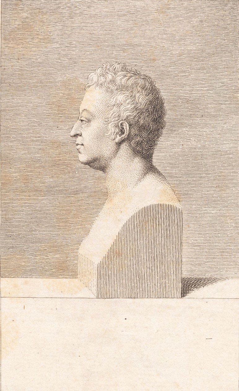 En mandsbuste af J.F. Clemens