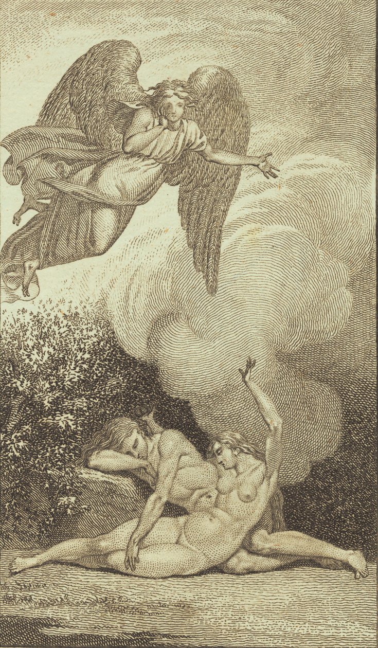 Illustration til Ewalds "Adam og Eva". I af J.F. Clemens