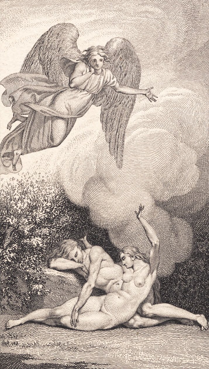 Illustration til Ewalds "Adam og Eva". I af J.F. Clemens
