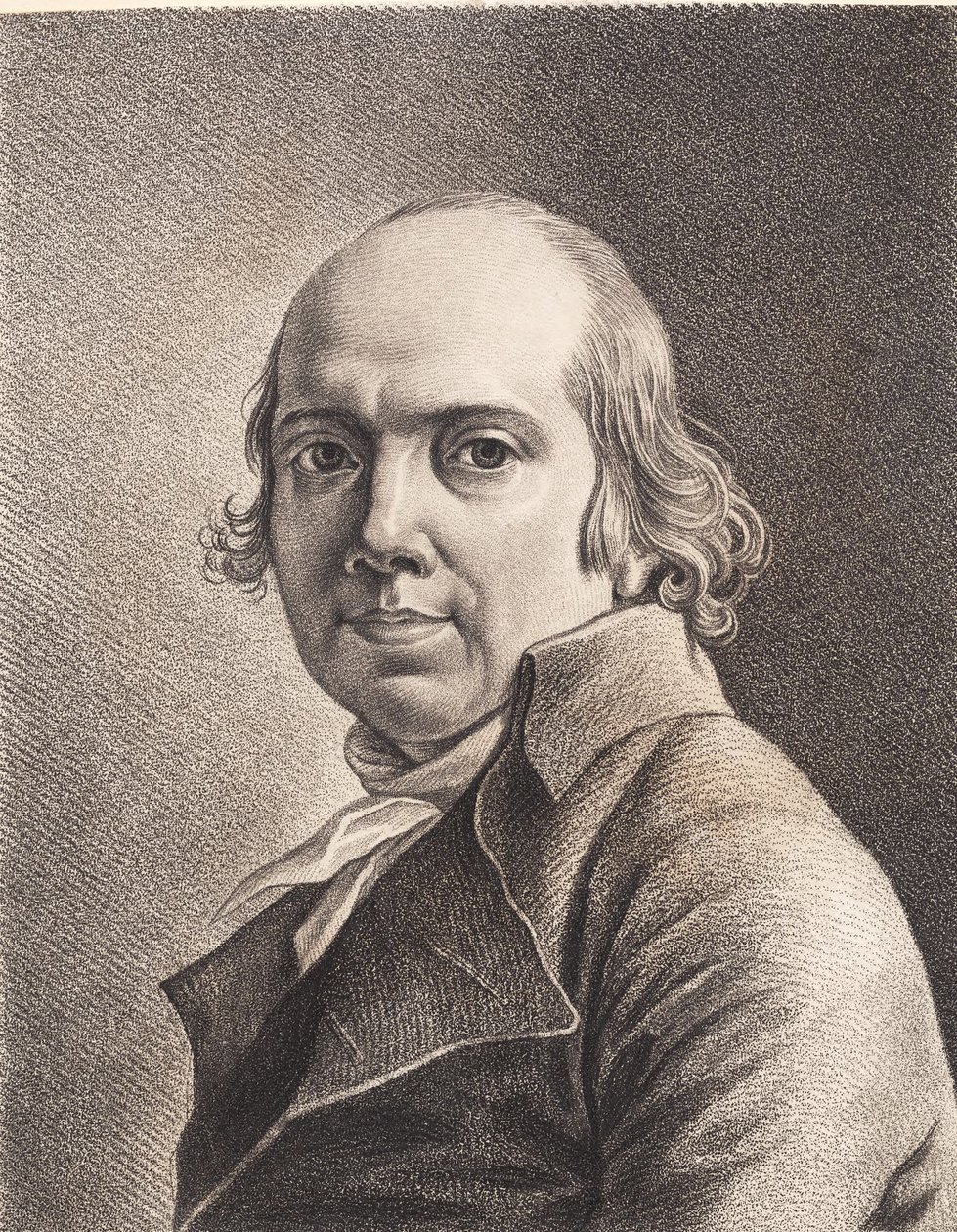 Jens Juels tegnede selvportræt af J.F. Clemens