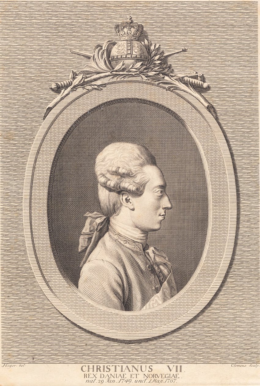 Kong Christian VII af J.F. Clemens