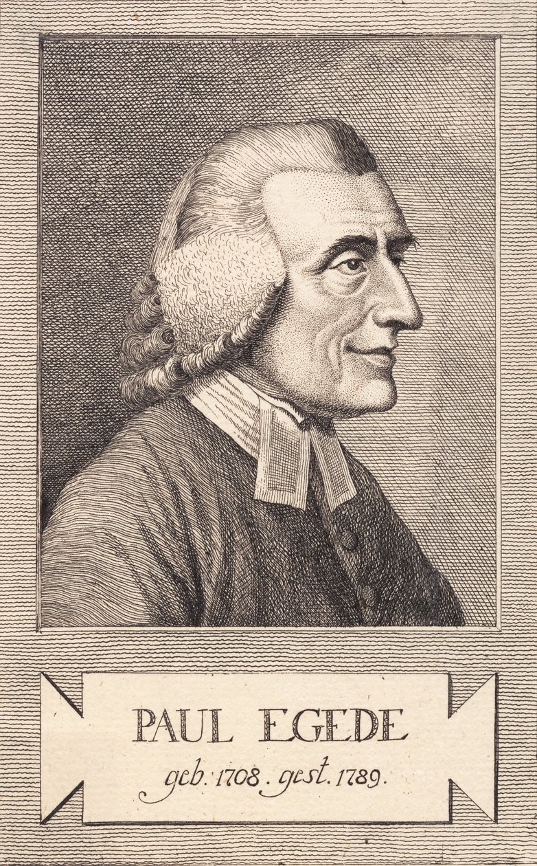 Kopi efter Clemens portræt af Paul Egede, Sw. 258 af J.F. Clemens