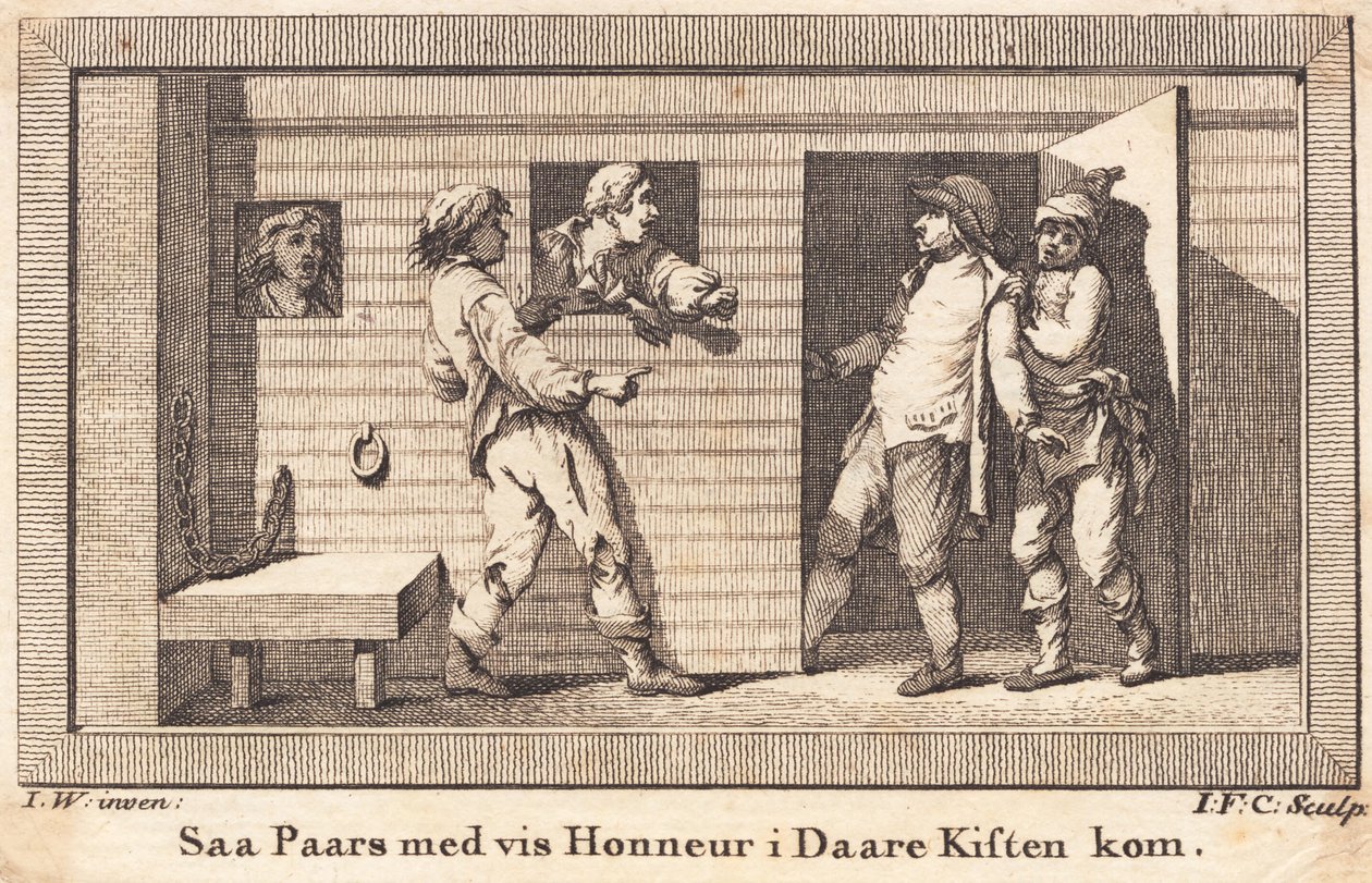 Peder Paars sættes i dårekisten af J.F. Clemens