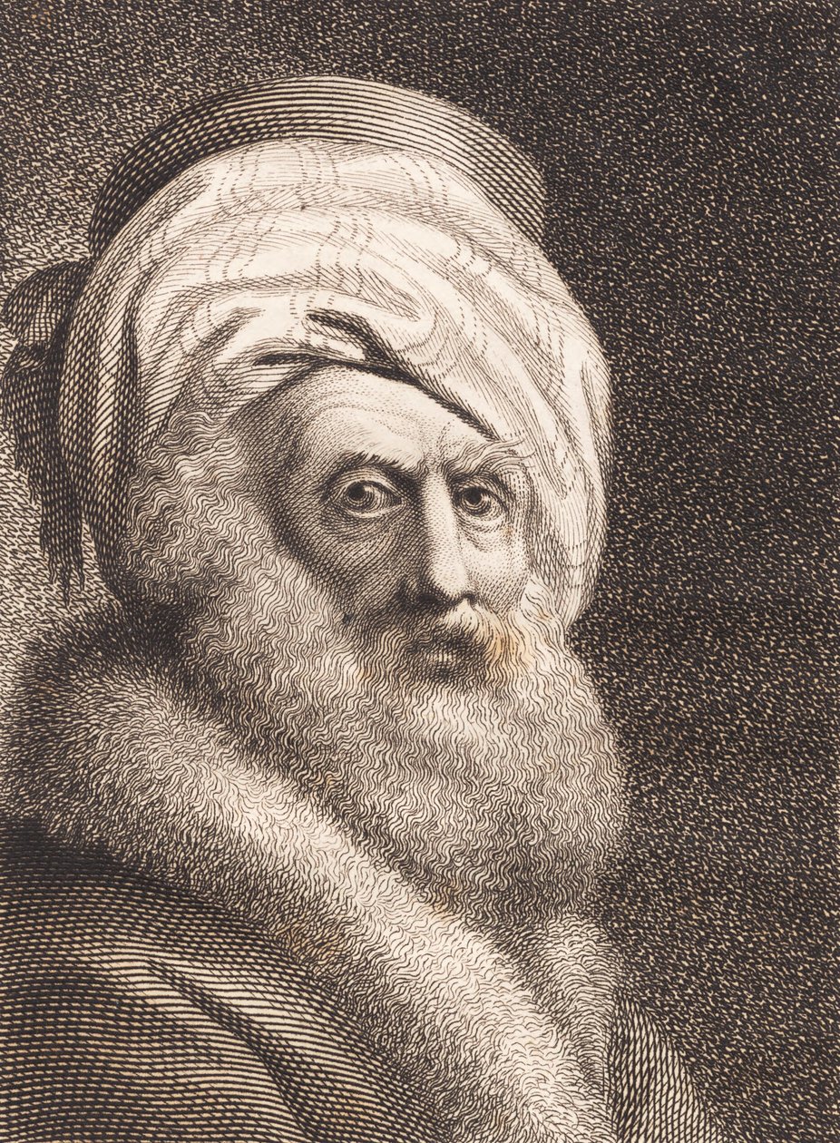 Portræt af en gammel mand. Nathan der Weise af J.F. Clemens