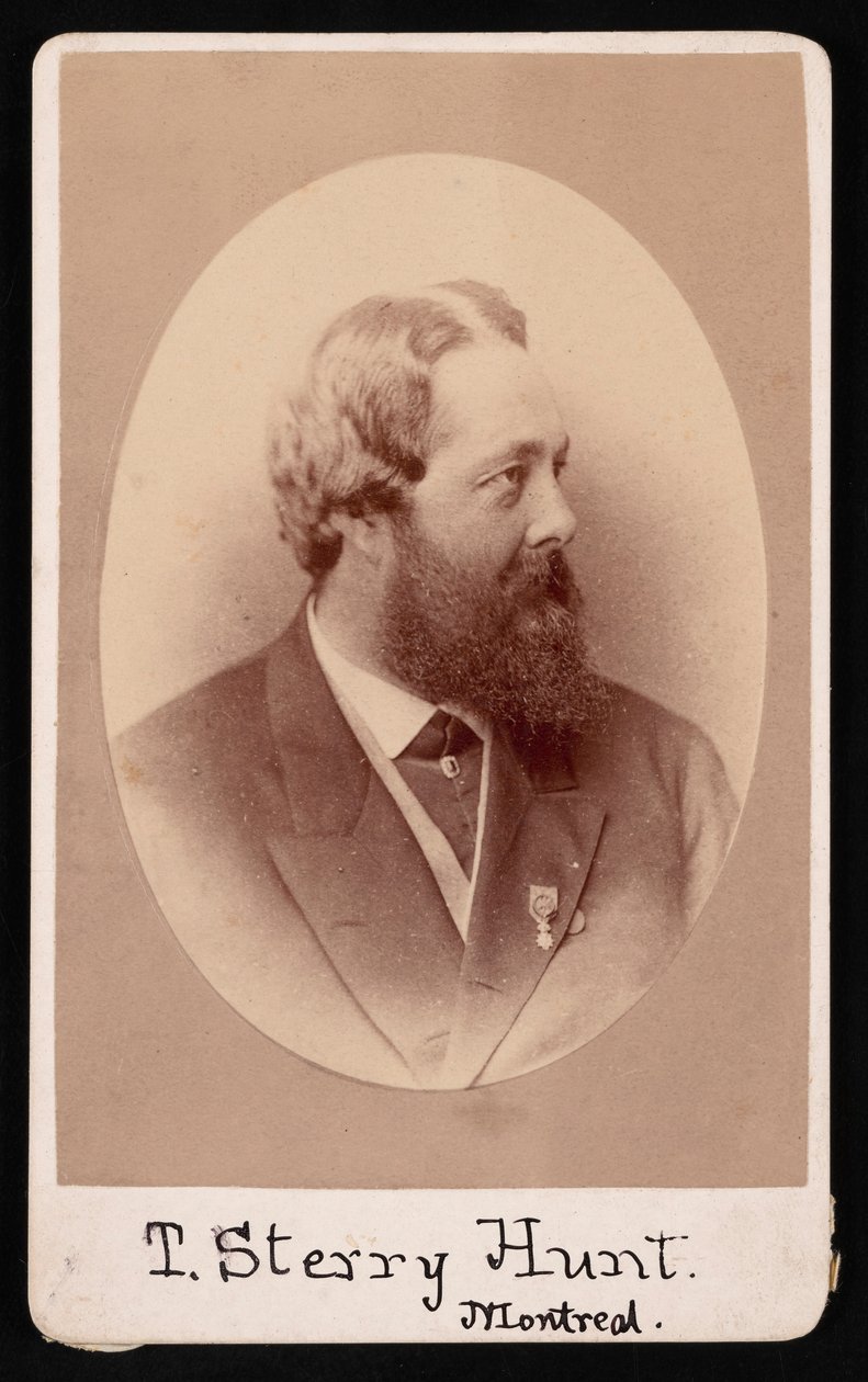 Portræt af Thomas Sterry Hunt 1826-1892, før 1892. af JG Parks