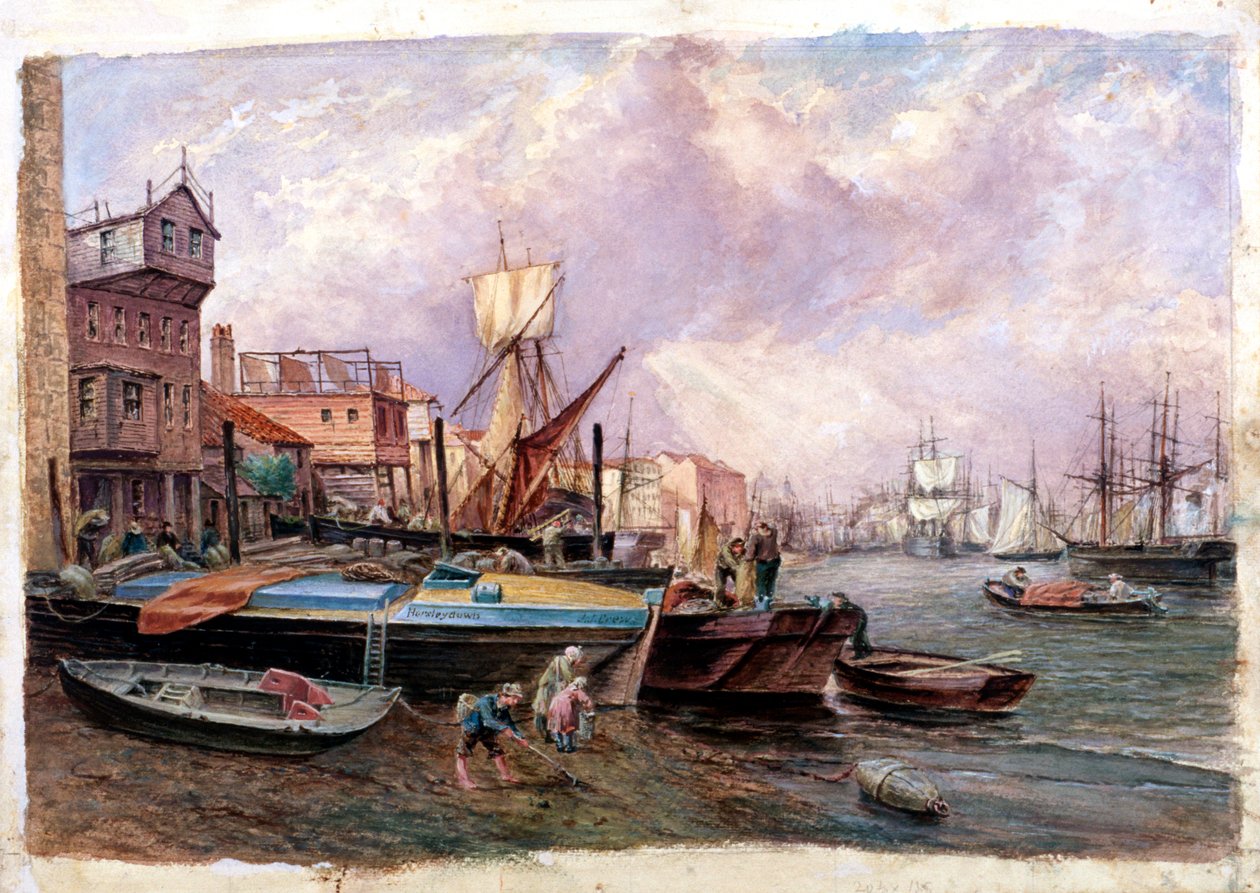 Horsleydown, Bermondsey, London, c1850 af JJ Crew