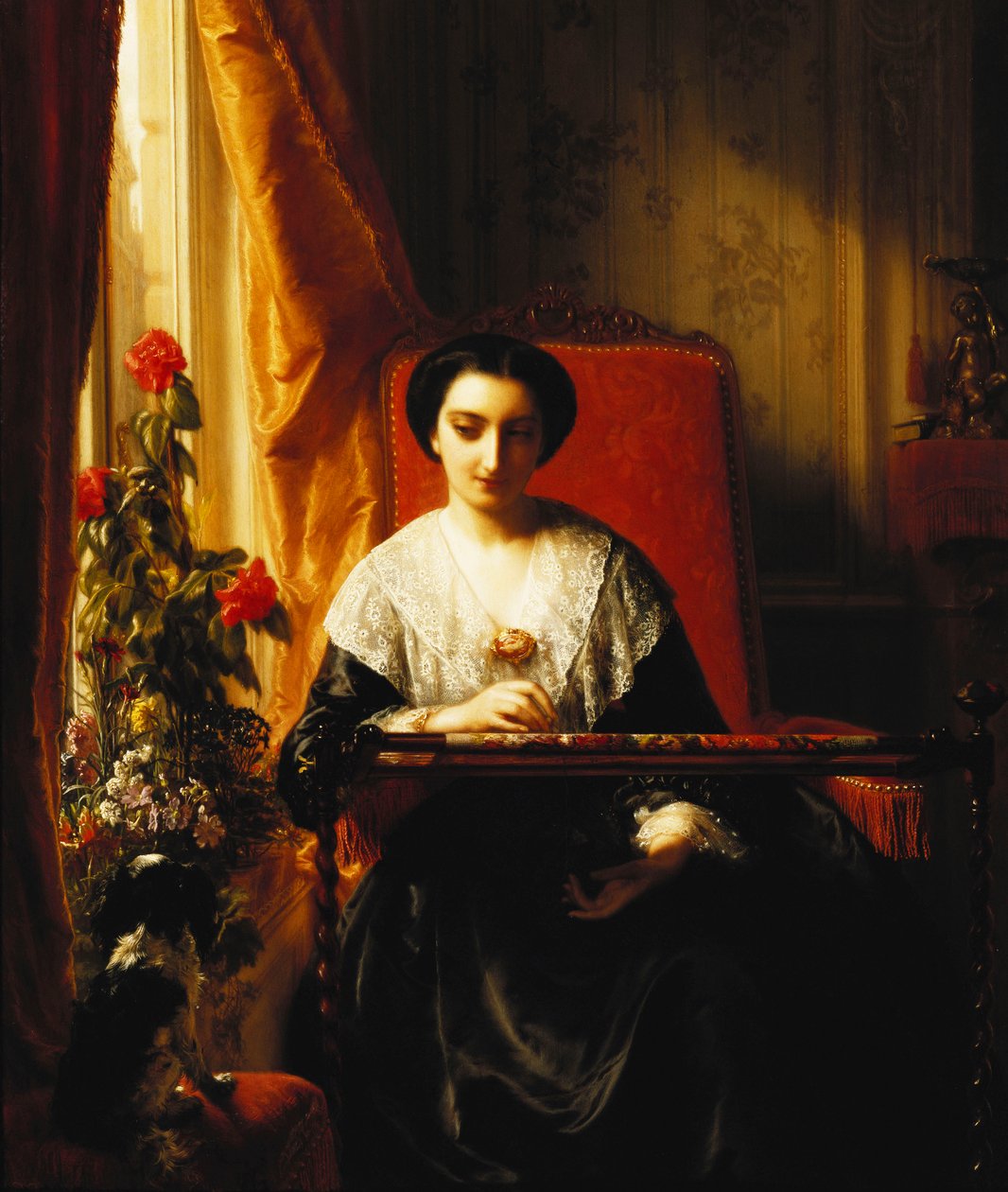 brodere; Brodereren, 1855 af J.L. Dyckmans