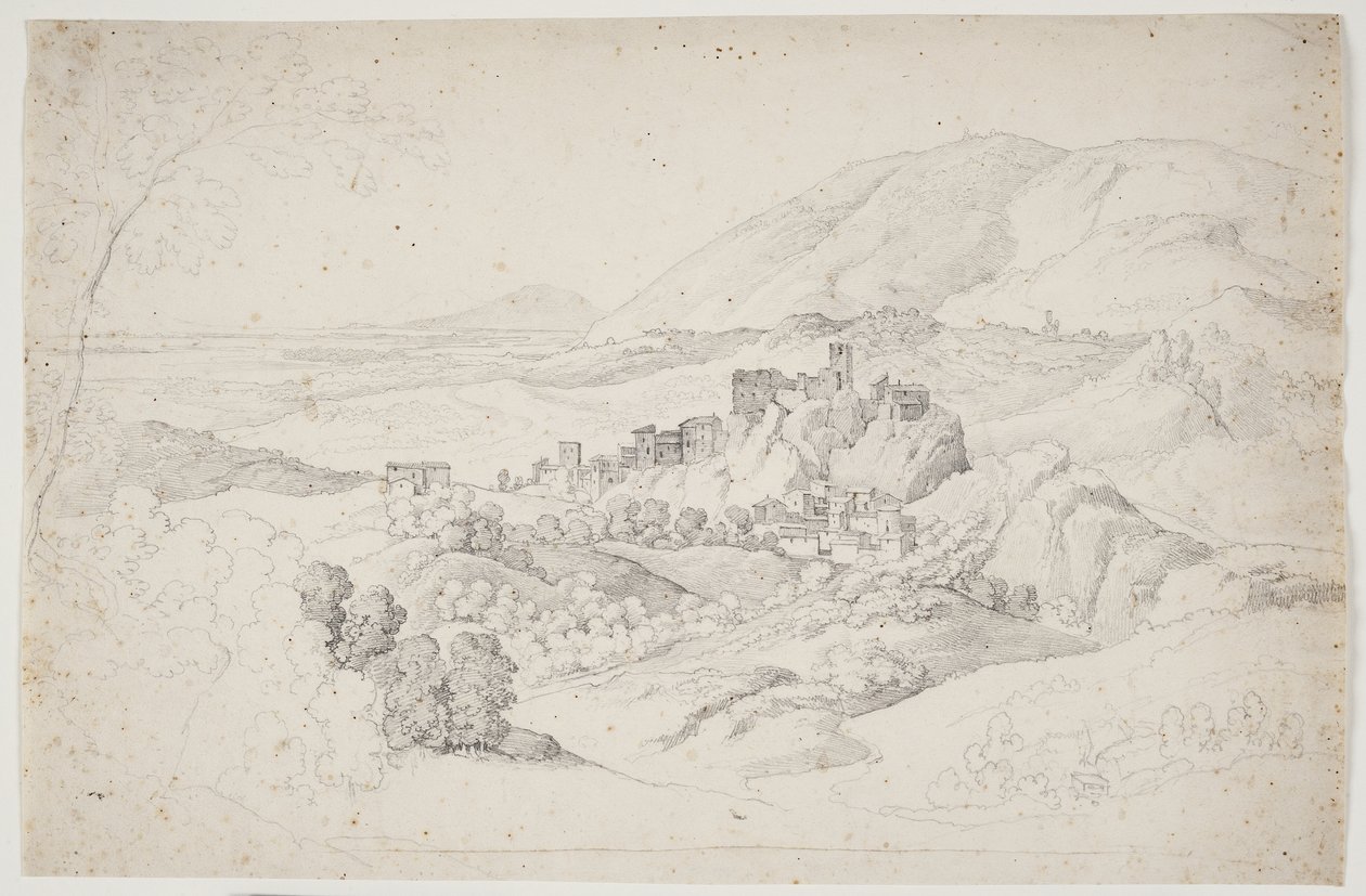 Olevano Romano. Sabinerbjergene af J.L. Lund