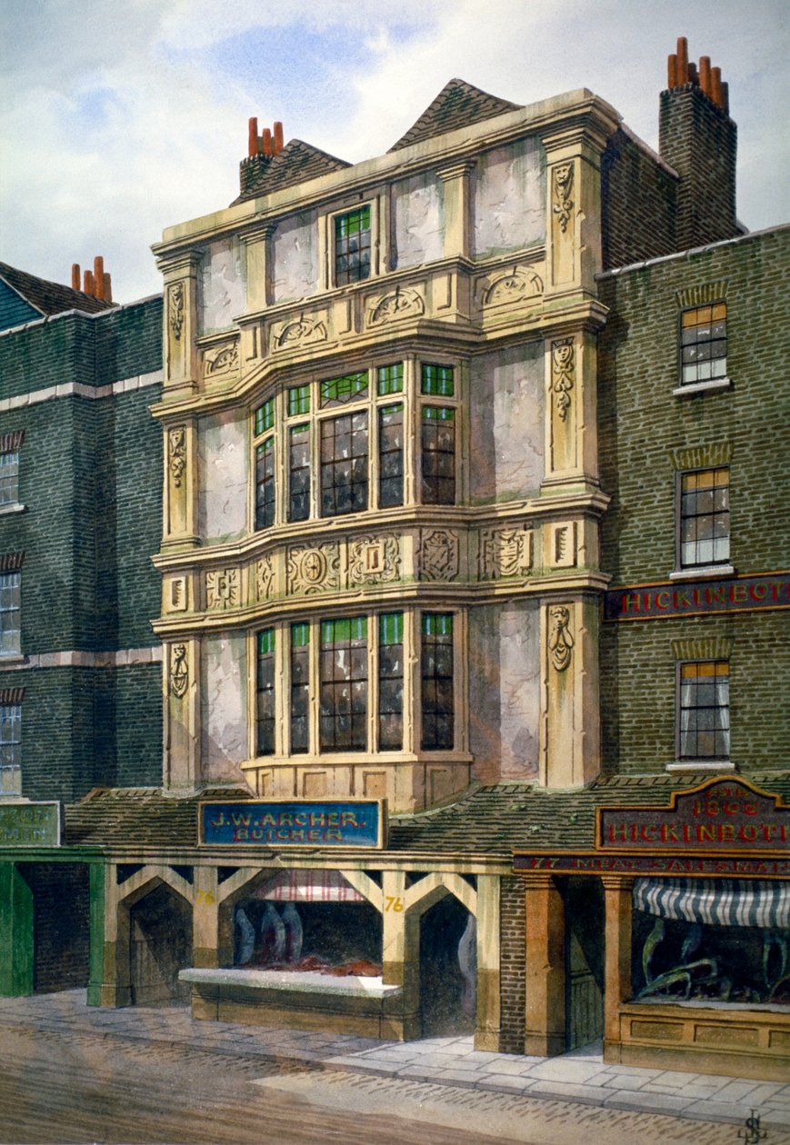 76 Aldgate High Street, London, c1860 af JL Stewart