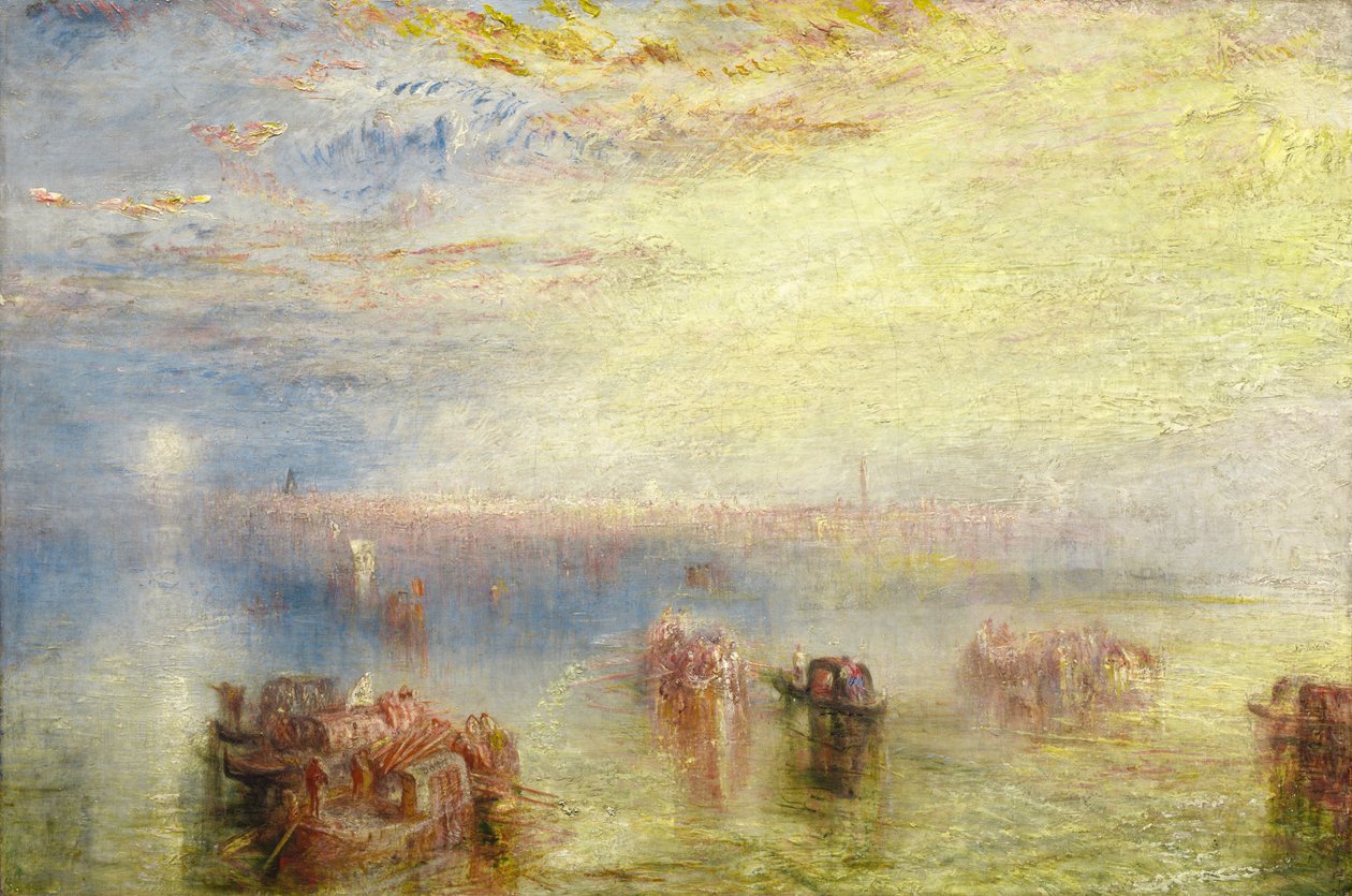 Indflyvning til Venedig, 1844. af Joseph Mallord William Turner