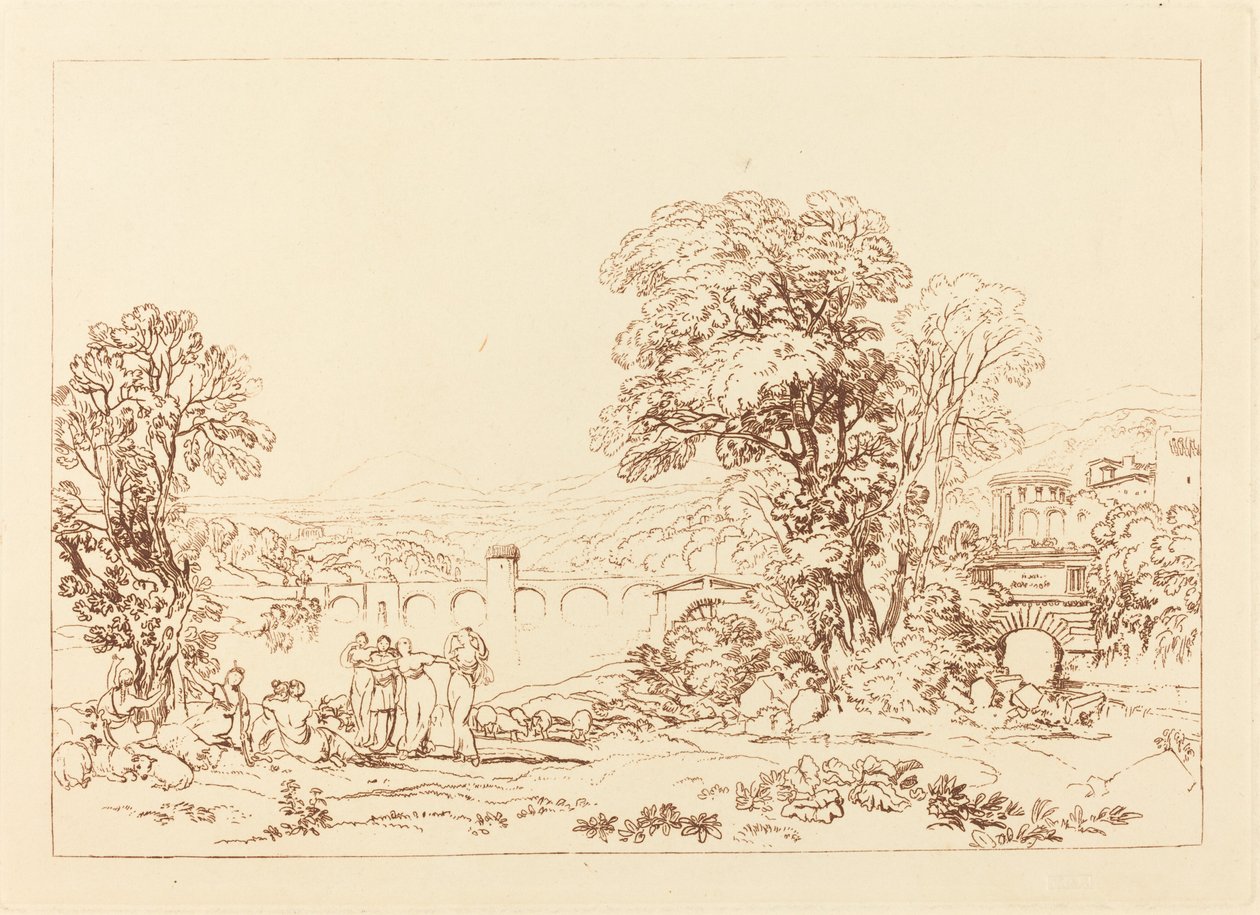Apuleia på jagt efter Apuleius. af Joseph Mallord William Turner