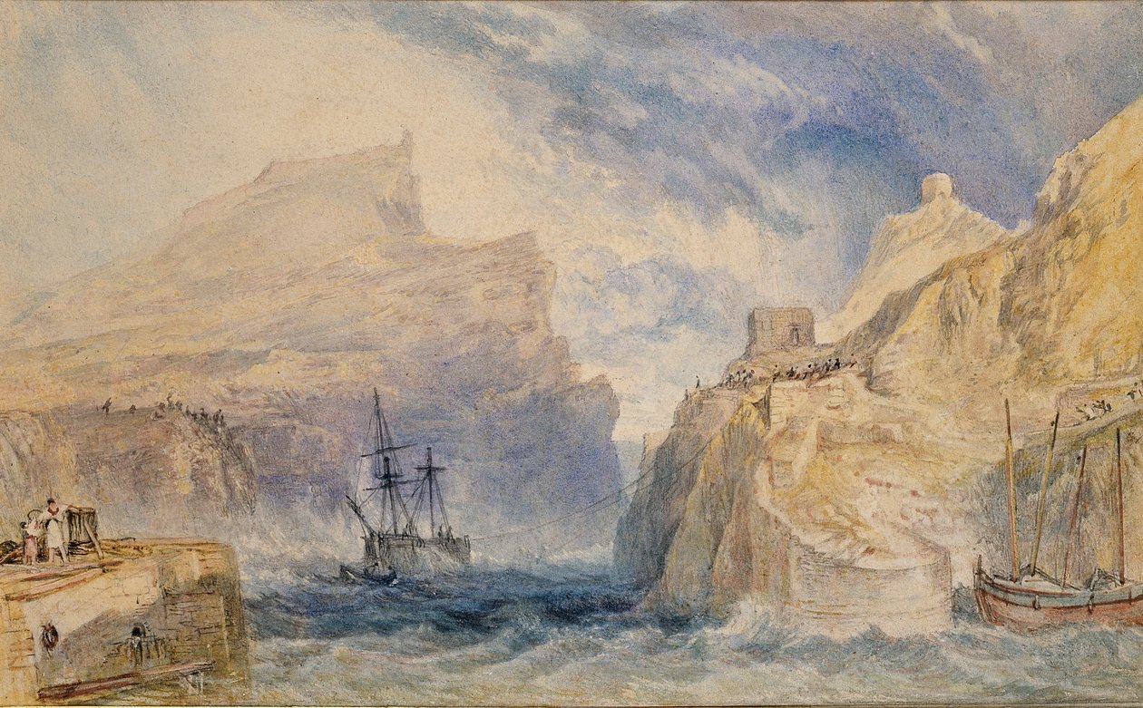 Boscastle, Cornwall, c1824 af Joseph Mallord William Turner
