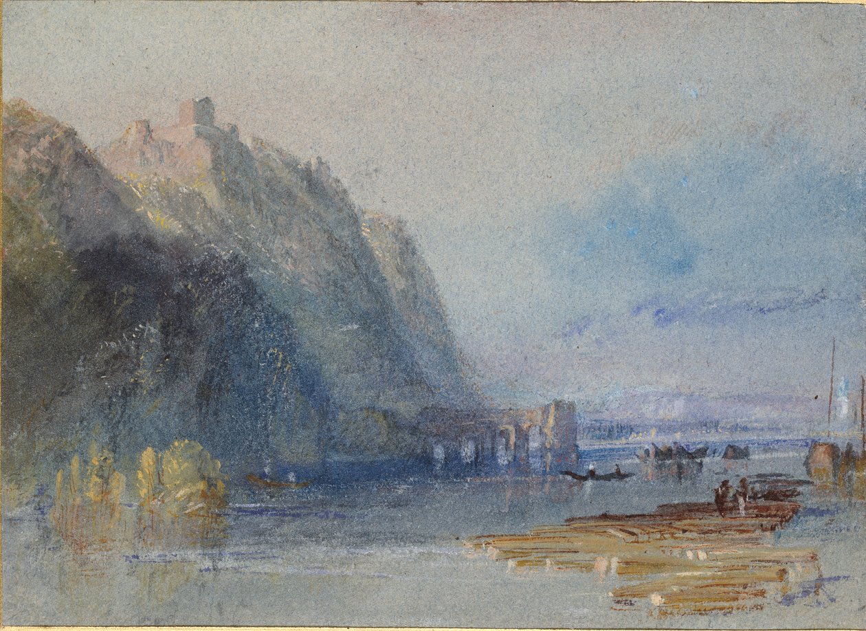 Chateau Hamelin, mellem Oudon og Ancenis, c1830 af Joseph Mallord William Turner
