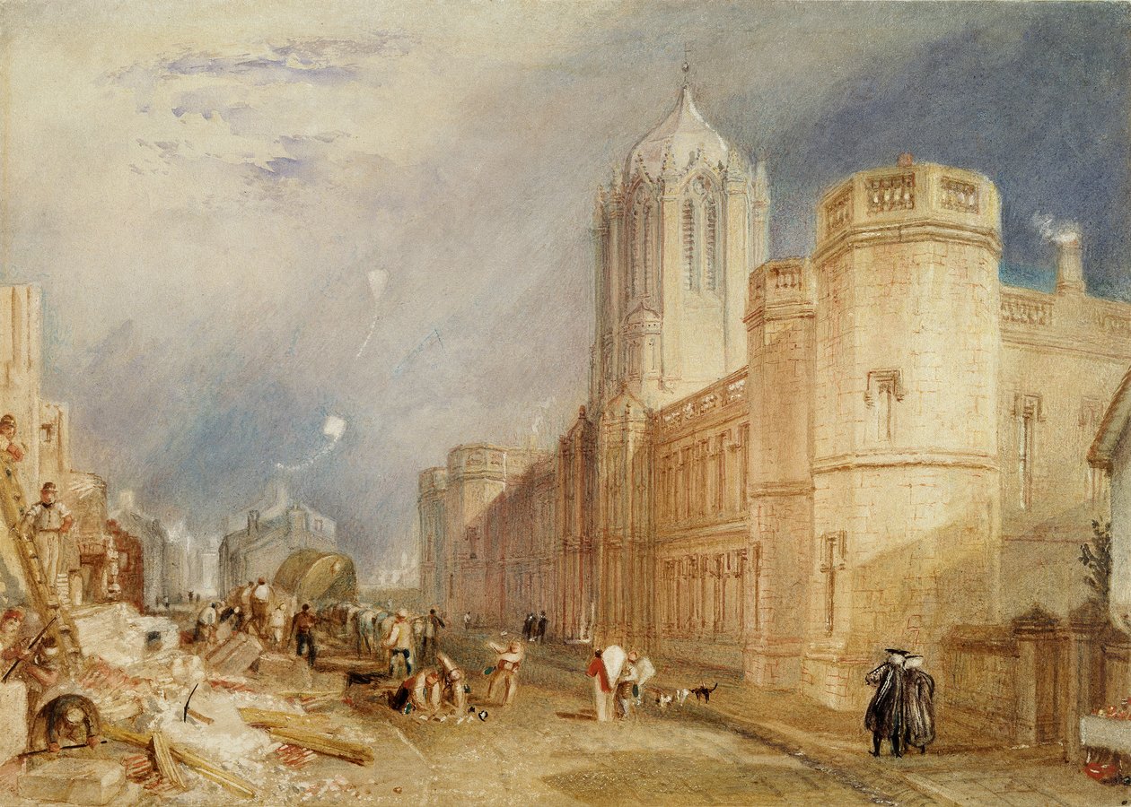 Christ Church College, Oxford, 1832-1833 af Joseph Mallord William Turner