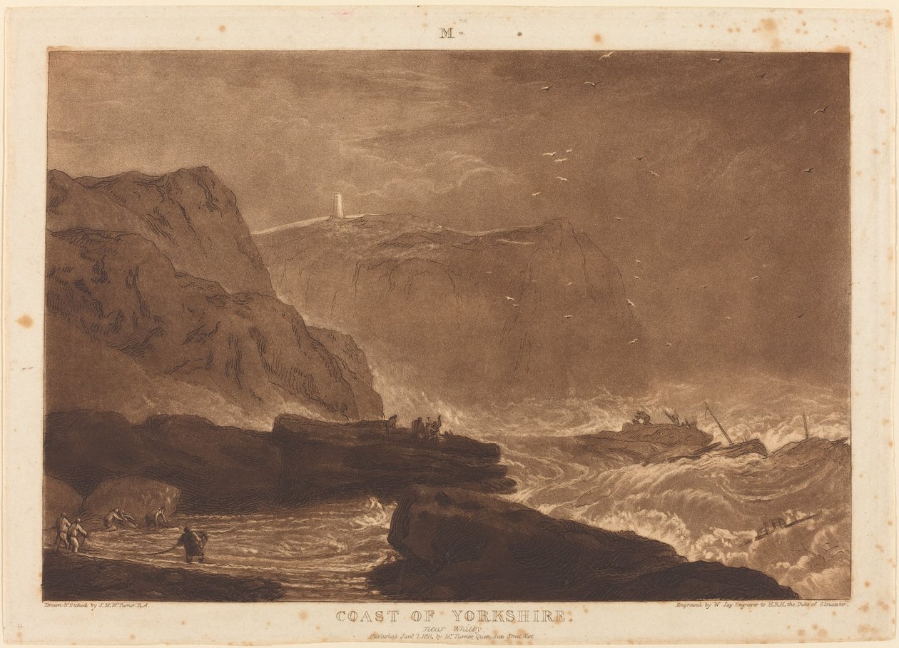 Coast of Yorkshire, udgivet 1811 af Joseph Mallord William Turner