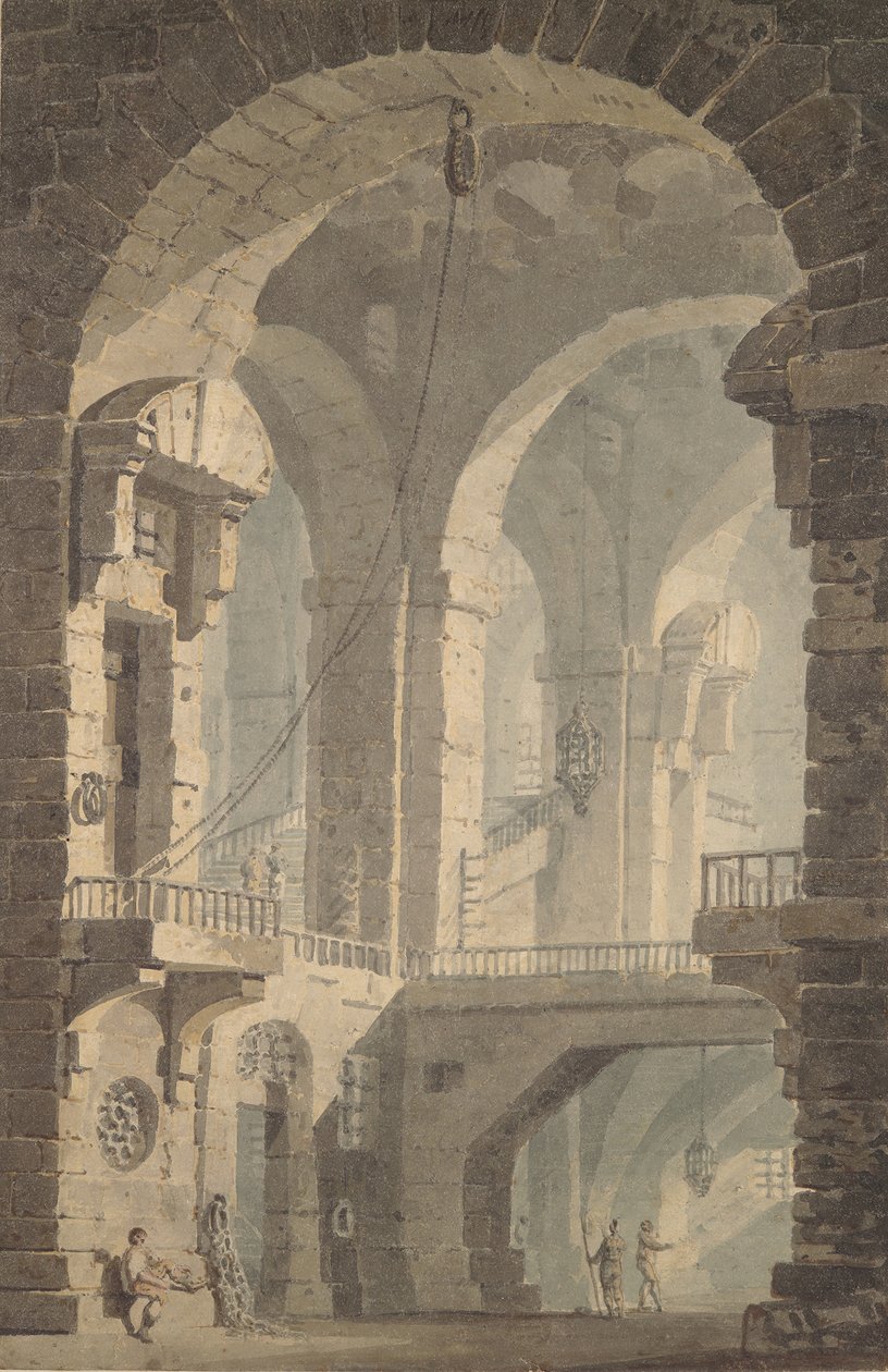 Mørkt Fængsel Mørkt Fængsel, 1790-99. af Joseph Mallord William Turner