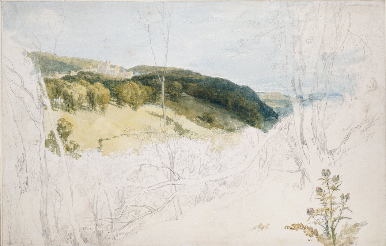 Fjernsyn over Lowther Castle Park Scene, 1809 af Joseph Mallord William Turner
