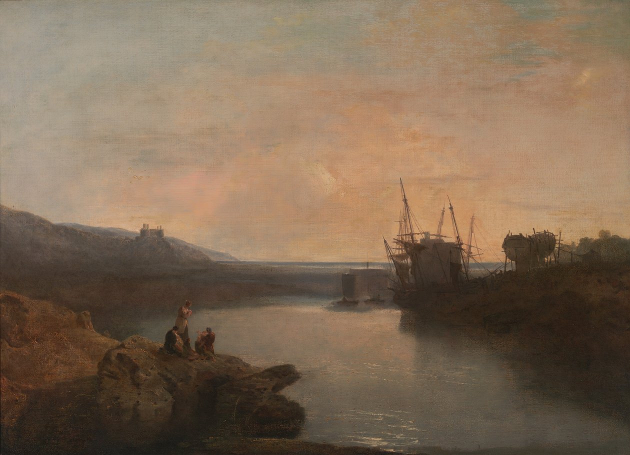 Harlech Castle, fra Tygwyn Ferry, Summer
