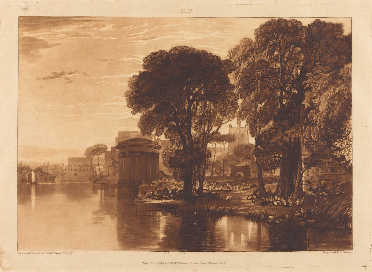 Isleworth, udgivet 1819. af Joseph Mallord William Turner