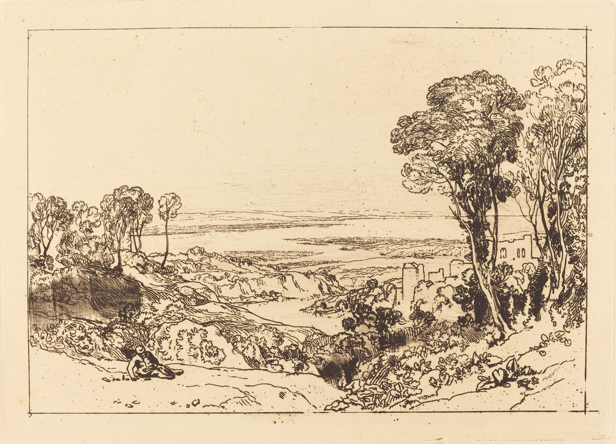 Junction of Severn and Wye, udgivet 1811. af Joseph Mallord William Turner