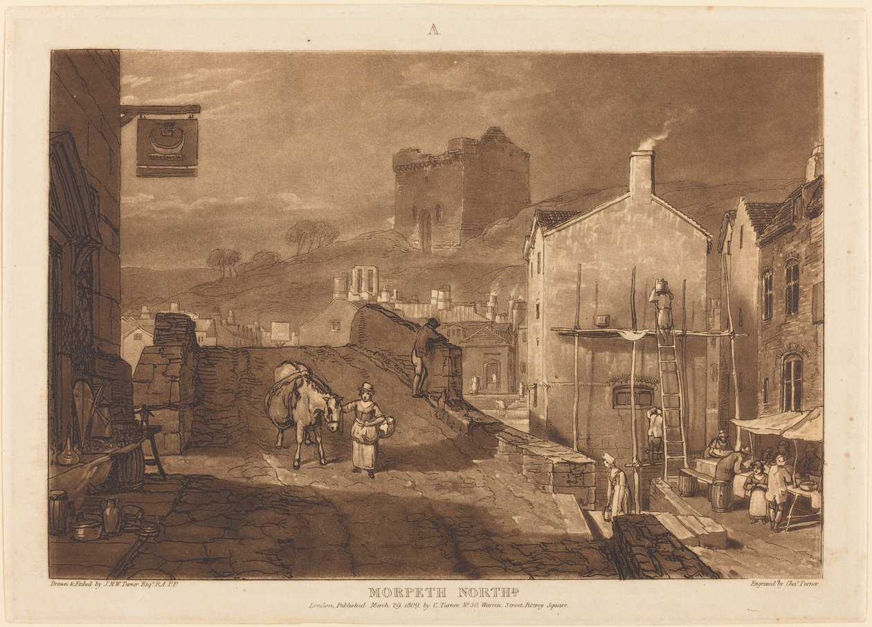 Morpeth, udgivet 1809. af Joseph Mallord William Turner