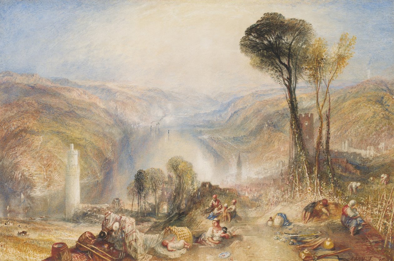 Oberwesel, 1840. af Joseph Mallord William Turner