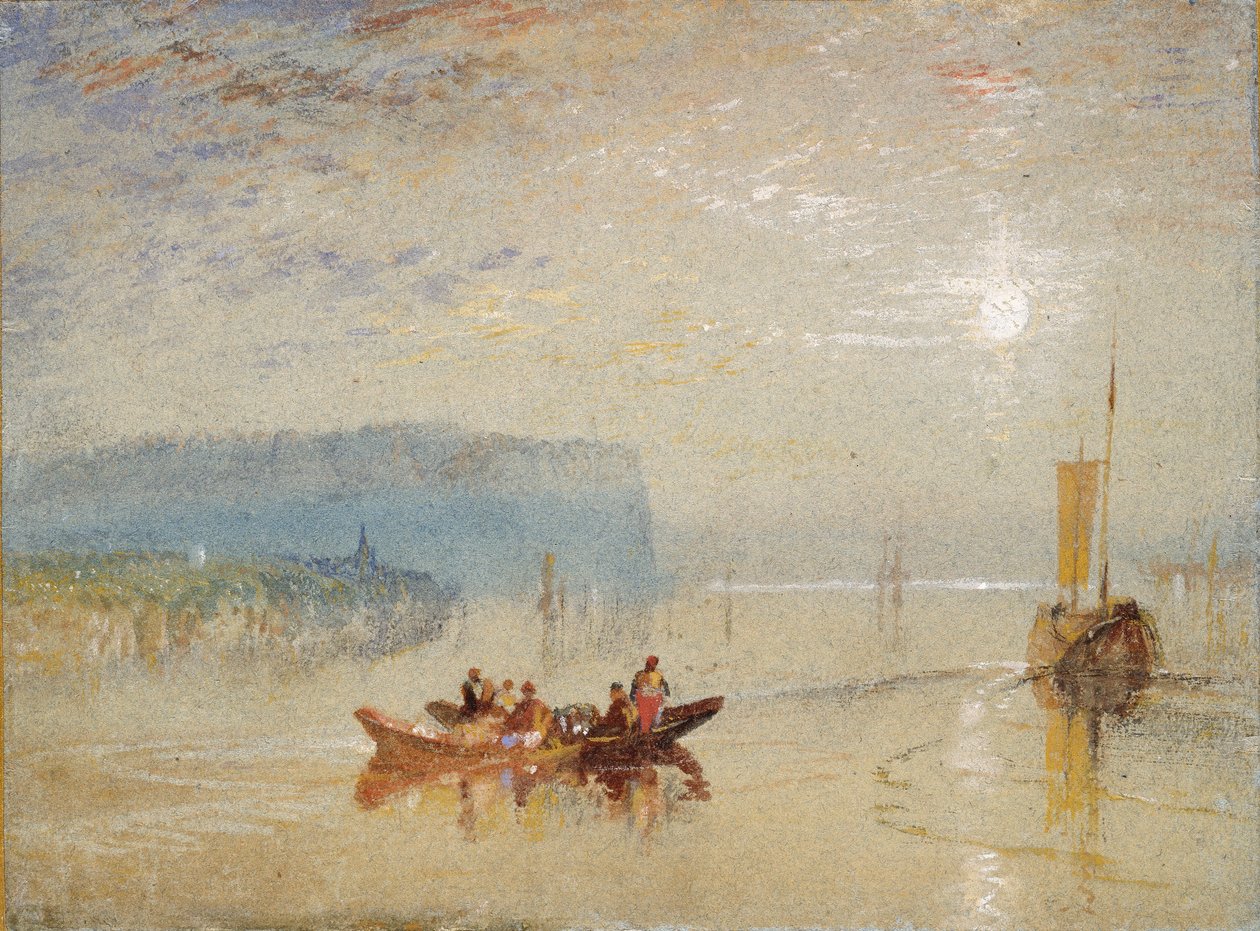 Scene på Loire, nær Coteaux de Mauves, c1830 af Joseph Mallord William Turner