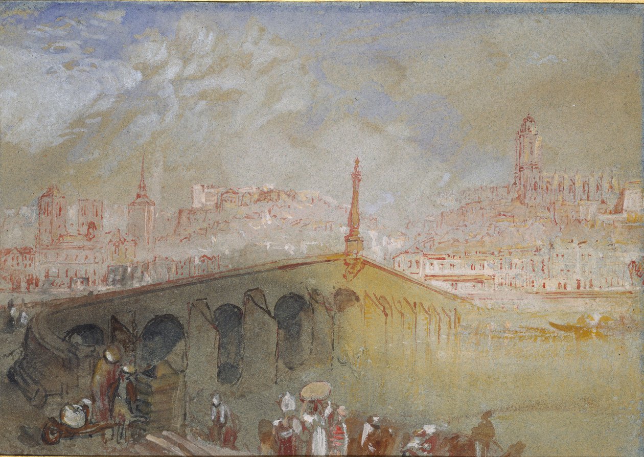 The Bridge at Blois: Fog Clearing, 1826-1830 af Joseph Mallord William Turner