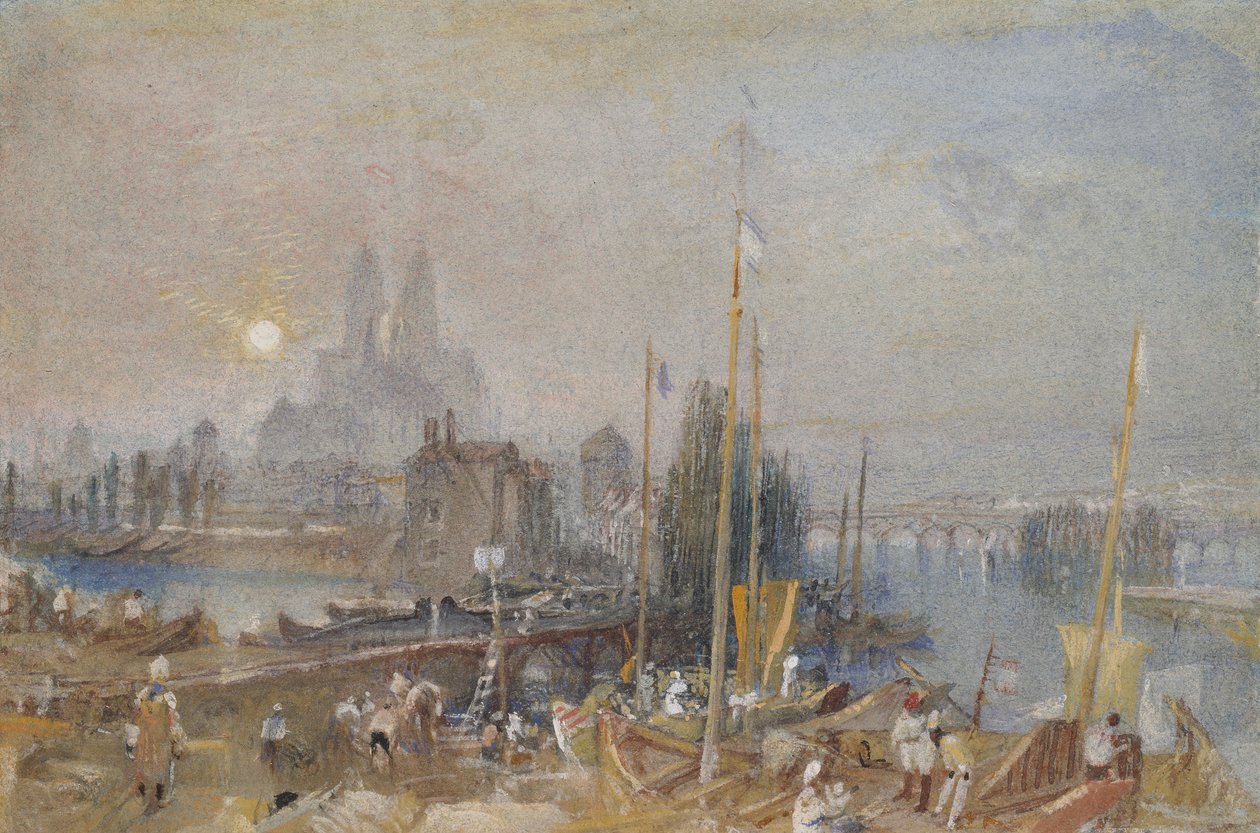 Canal of the Loire og Cher, nær Tours, c1830 af Joseph Mallord William Turner