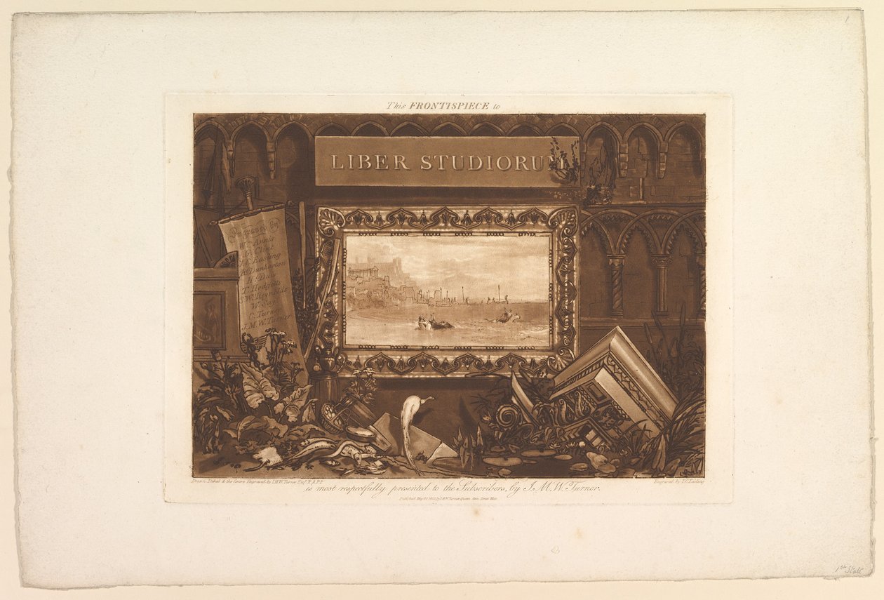 Frontispicen til Liber Studiorum, maj 1812. af Joseph Mallord William Turner