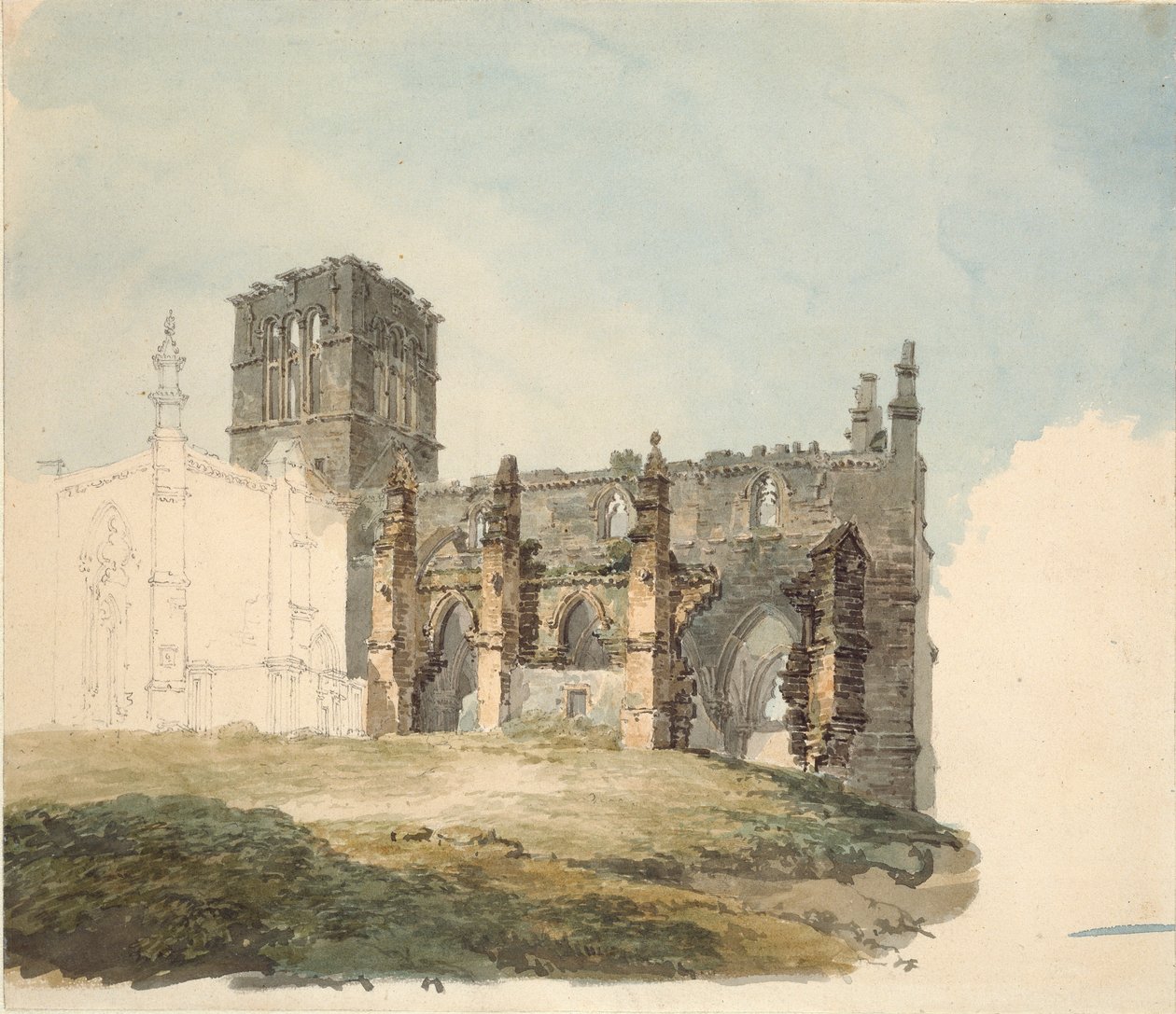 The Ruined Abbey at Haddington, c1794 af Joseph Mallord William Turner