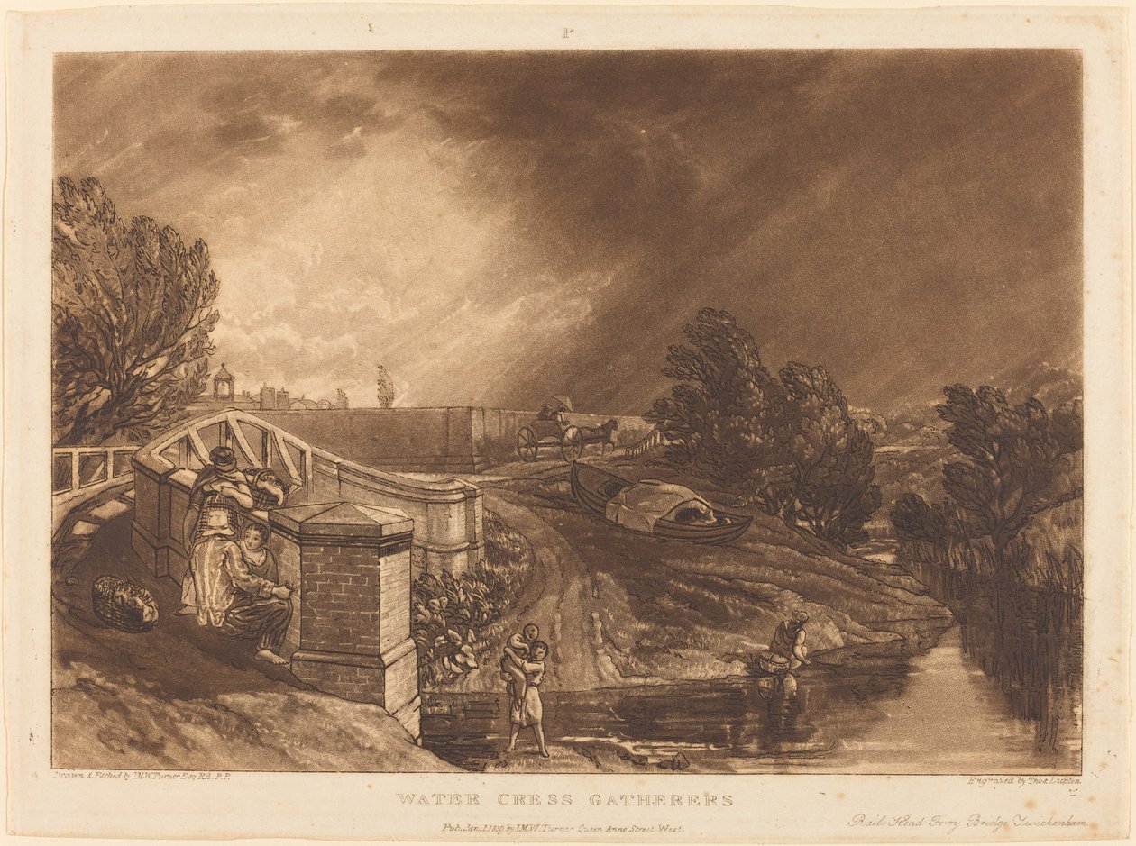 Brøndkarsesamlere, udgivet 1819. af Joseph Mallord William Turner