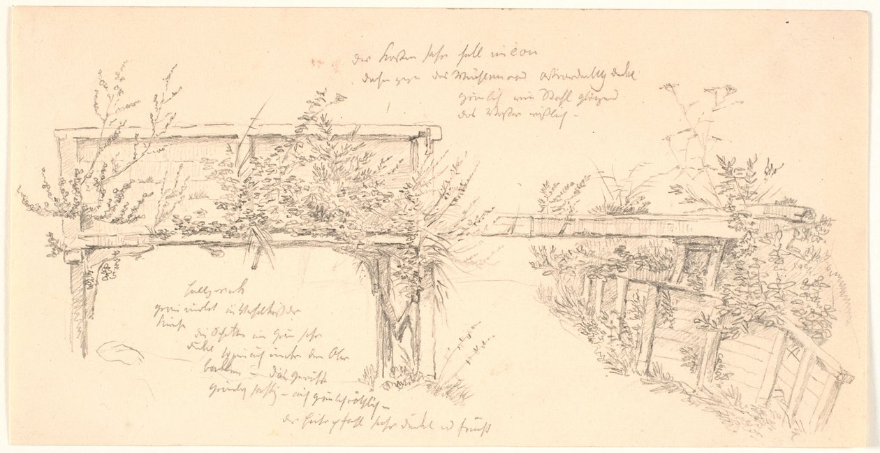 Detaljer af Haraldsborg mølle ved Roskilde af J.P. Møller