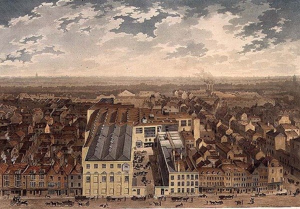 A View of the Genuine Beer Brewery, Golden Lane, udgivet af R. Cribb af J.S. Barth