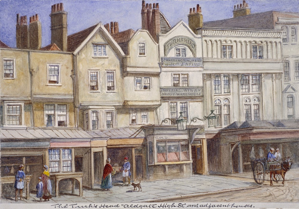 Aldgate High Street, London, 1869 af JT Wilson