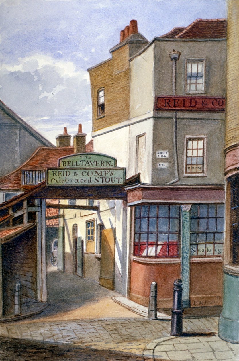 Bell Tavern, Addle Hill, London, 1868 af JT Wilson