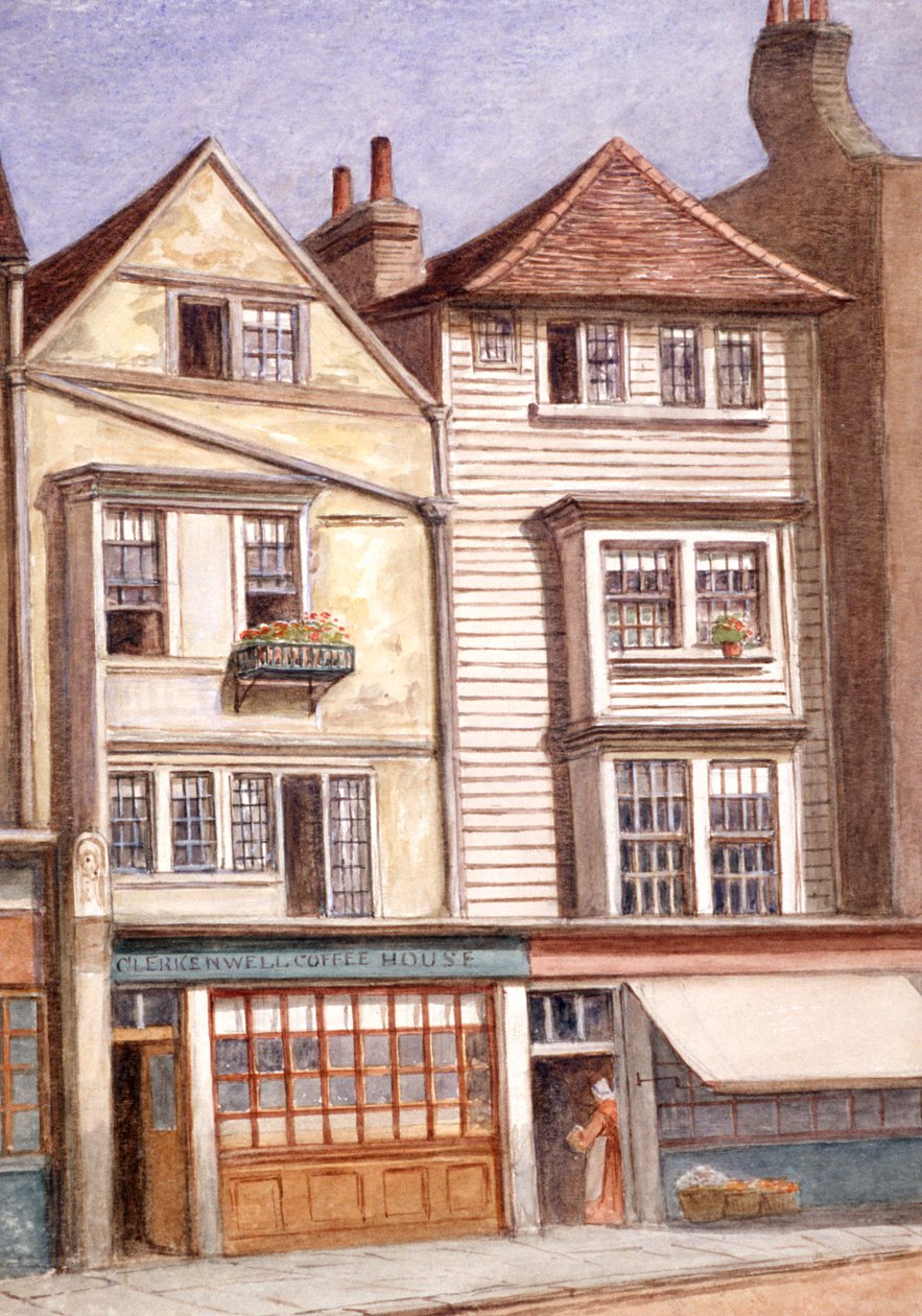 Clerkenwell Coffee House, Clerkenwell Green, Finsbury, London, 1871 af JT Wilson