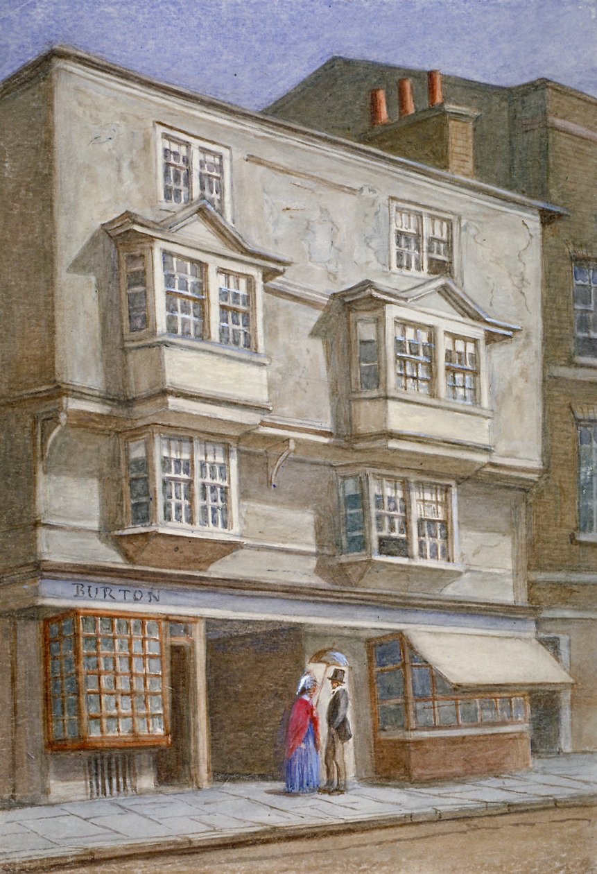 Coleman Street, City of London, 1868. af JT Wilson