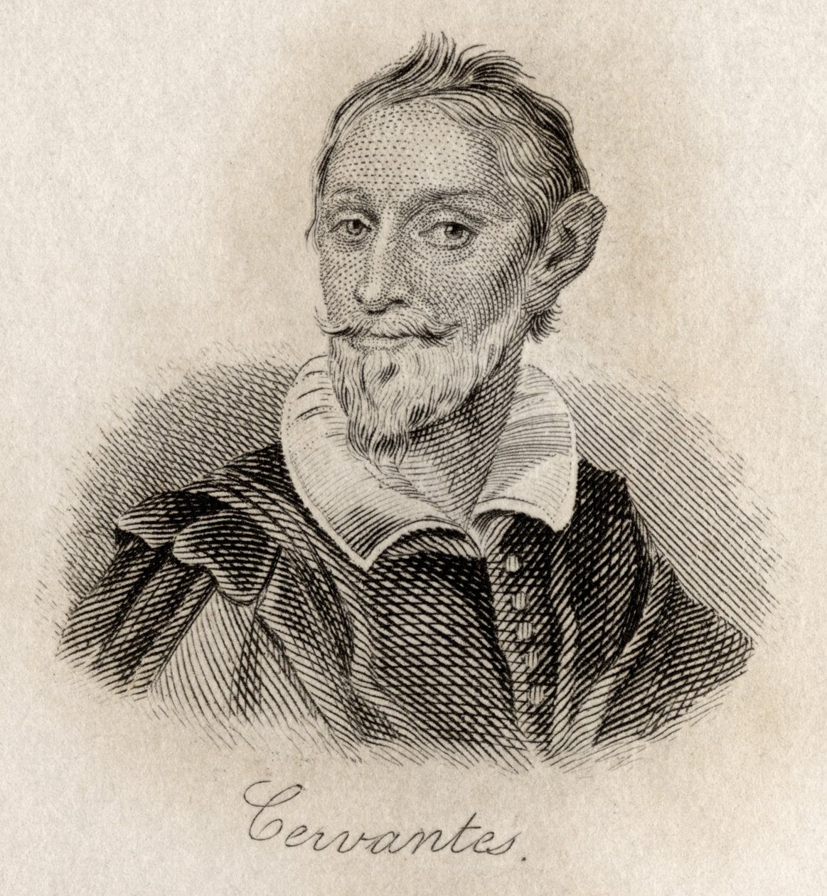 Miguel Saavedra de Cervantes af J.W. Cook